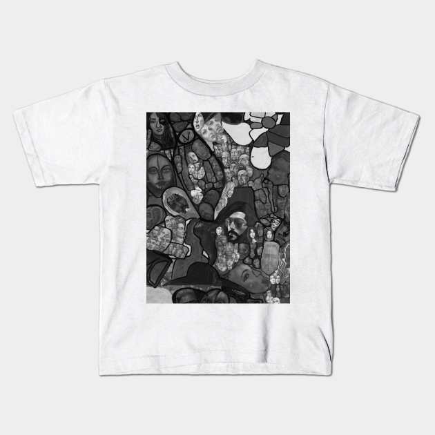 Artwork RED ROOM Kids T-Shirt by Ali Kasap